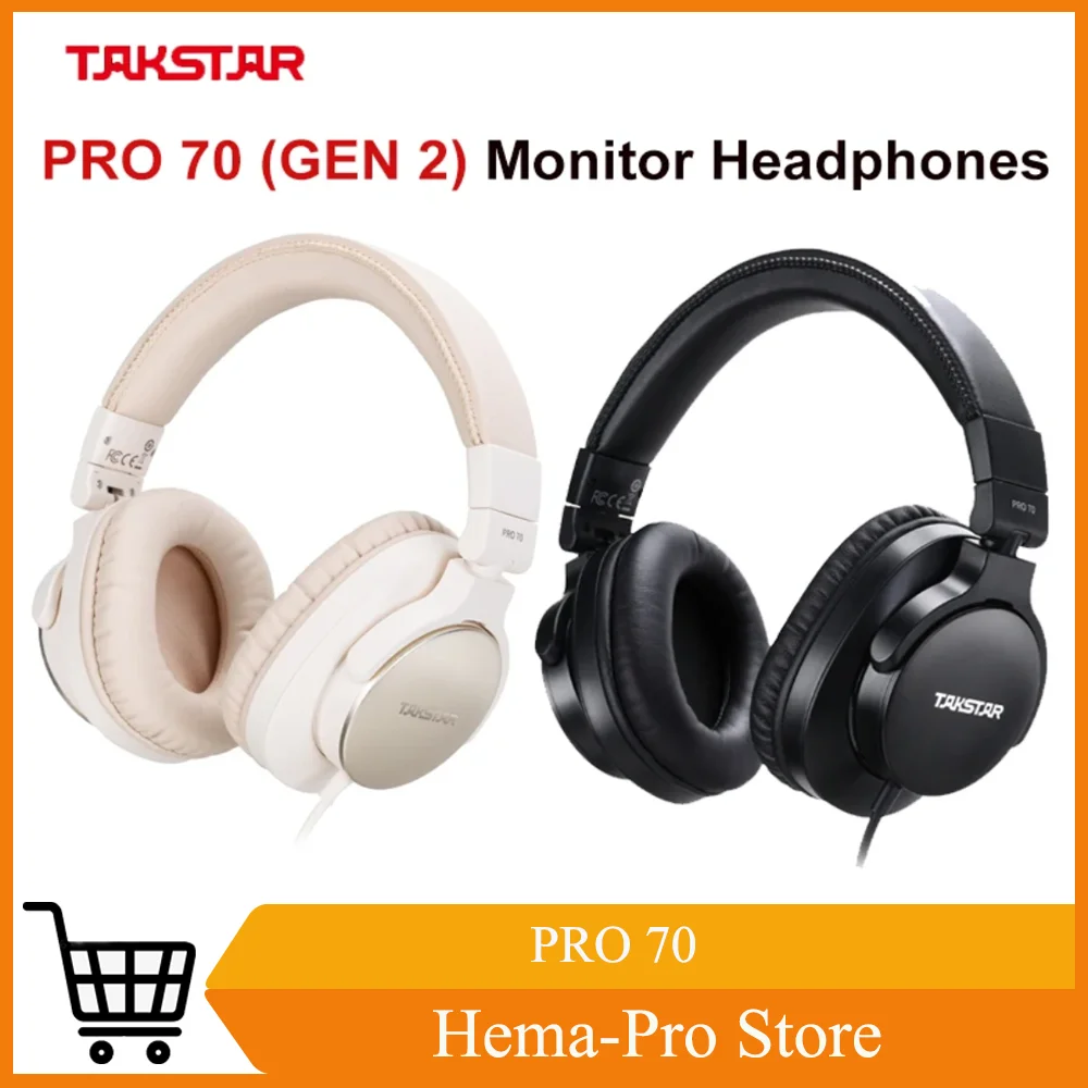 Takstar PRO 70 GEN 2 Мониторные наушники Профессиональные студийные проводные наушники для различных полей