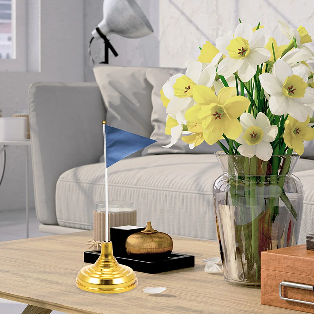 

50 pcs Base Holder Plastic Desk Flag Stand Small Table Office Decoration Mini Flag Mount Display Stand