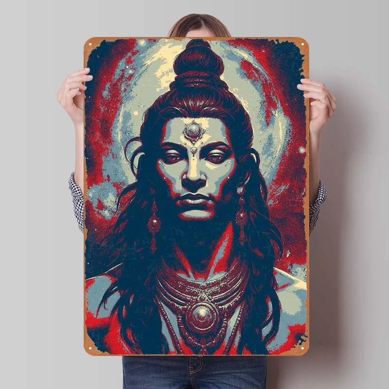 Cosmic Shiva Tinplate Sign Classic Movie Poster Decoration for Home Decor Vintage Metal Sign for Wall Art Decoration Man Cave