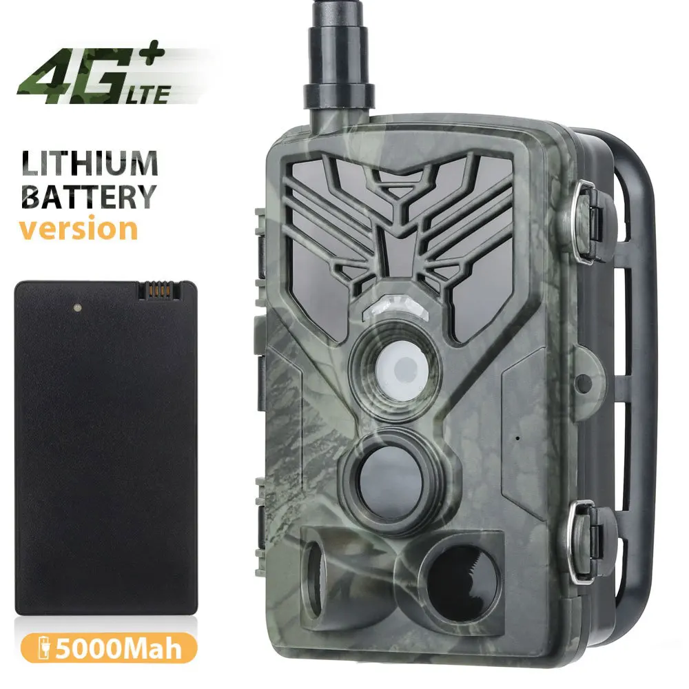 

4K 30FPS Live Video APP Trail Night Camera Hunting Cameras Cloud Service 4G Cellular Mobile 30MP with 5000MA lithium battery