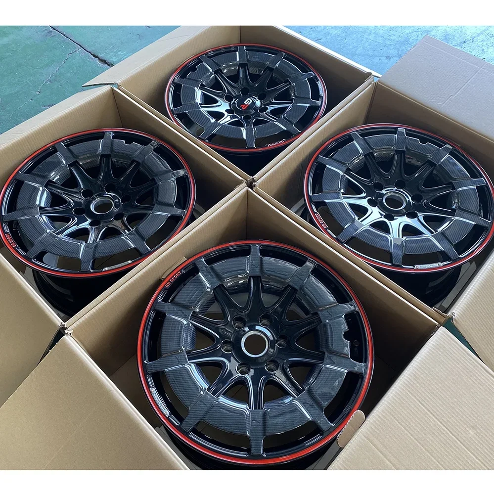 Brand Factory Direct 21 22 23 24 Inch Forged Custom Alloy Car Wheels With Carbon Fiber Cover