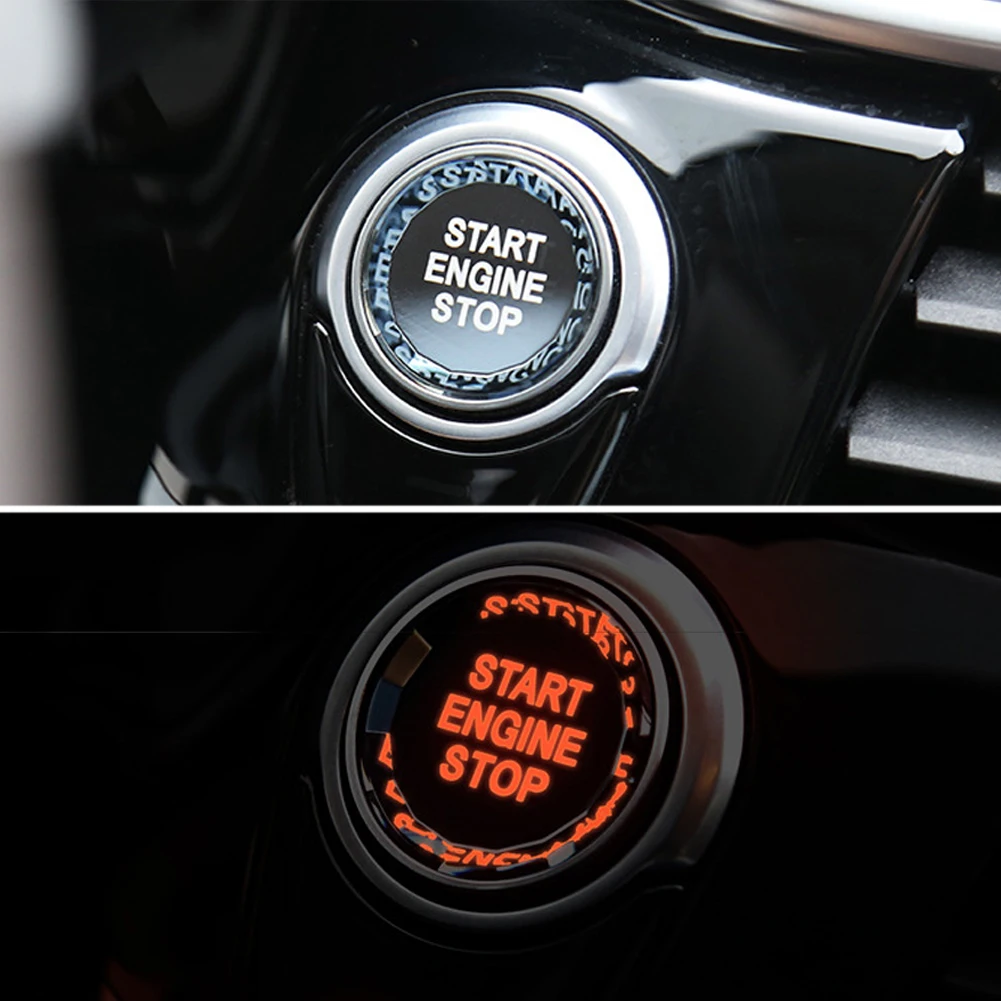 Car Styling ENGINE START STOP Switch Button Sticker For BMW 1 2 3 4 5 6 7 Series F20 F21 F22 F23 F30 F34 F10 F18 F12 F07 F01 F02