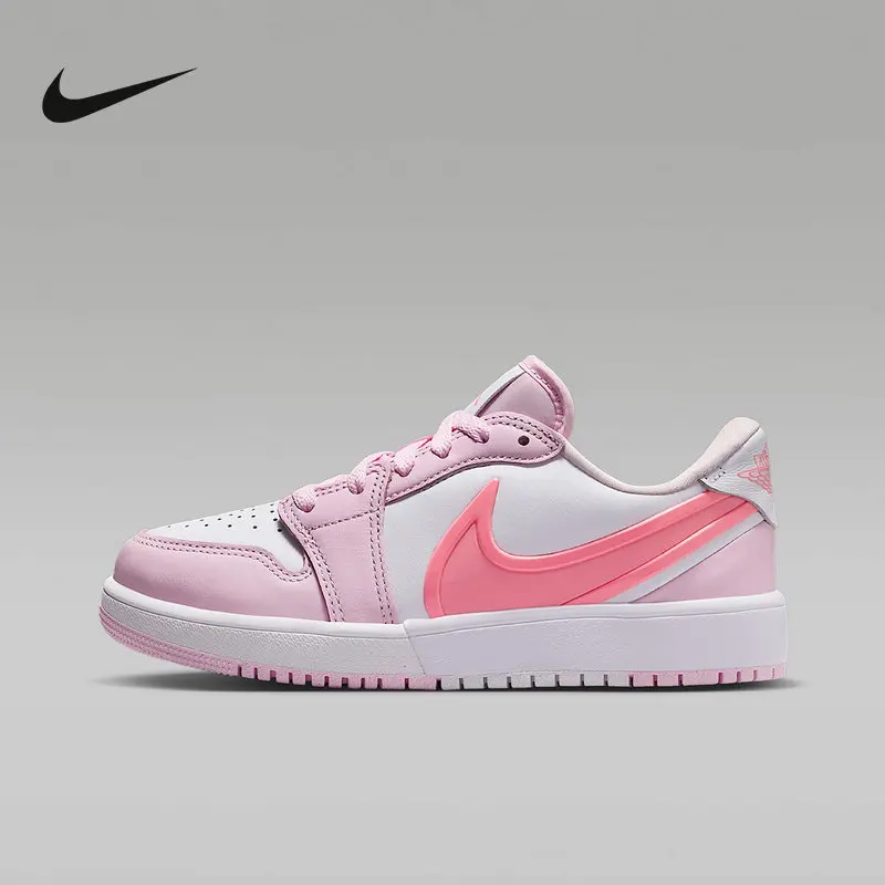 

NikeNew stylish AJ1 girls' shoes for older kids, comfortable, versatile, classic casual sneakers and sports shoesHQ2024-601