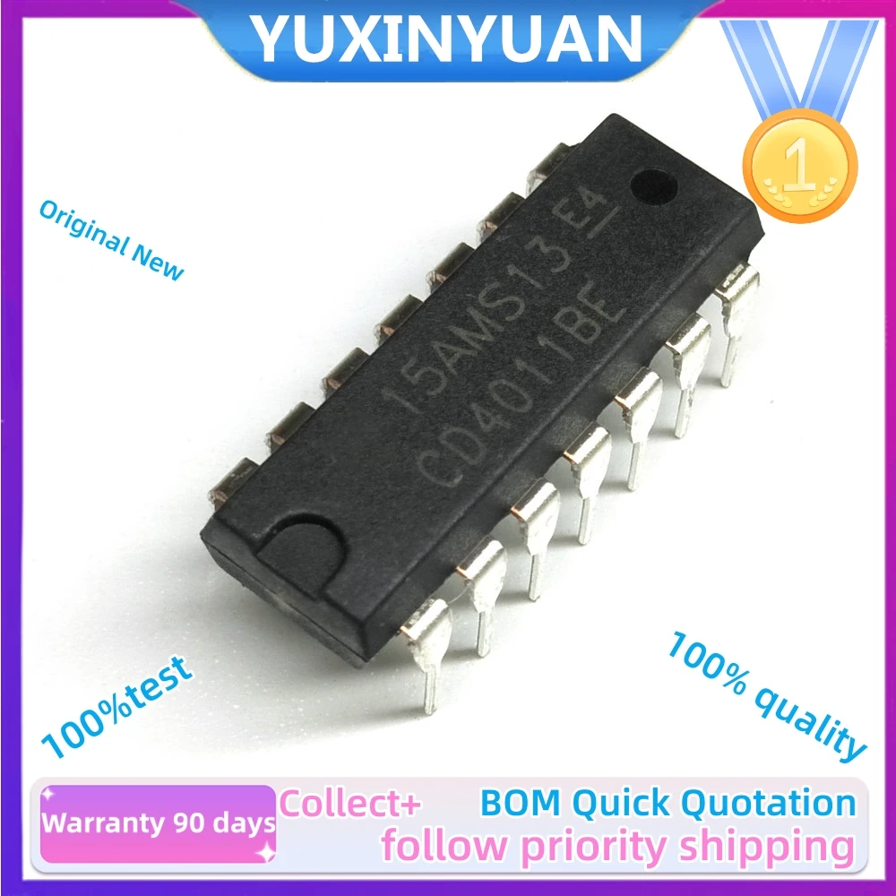 10pcs/Lot  And new Original  CD4027BE DIP16 CD4017BE CD4060BE CD4011BE CD4015BE CD4511BE IC Chip in Stock100%Test YUXINYUAN