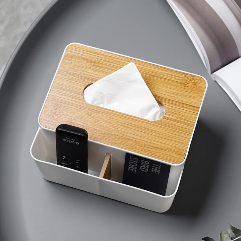 

Minimalist and multifunctional tissue box, home living room, kitchen, bedroom remote control, paper drawer, desktop storage box