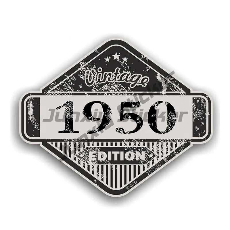 ملصق فينيل طراز عتيق ماركة صدئ باتينا ، ملصق مائي لخوذة السيارة ، الثلاجة ، النافذة ، المصد ، الكمبيوتر المحمول ، الجذع ، السنة 1970