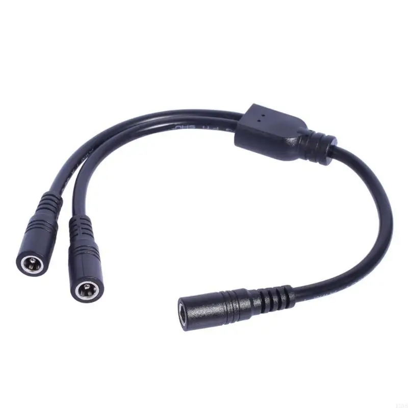 K3NB DC5521 Y Splitter Cable DC5.5x2.1mm Extension Power Cord for Cameras and LED Y Splitter Adapter Wire 11.81in Long