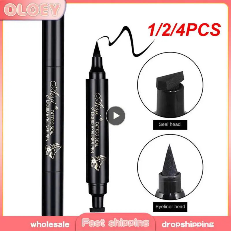 /4pcs kleines Design Mascara ultra feine Stifts pitze Vollfarb Eyeliner zarten und glatten Dual-Use-Beauty-Stift