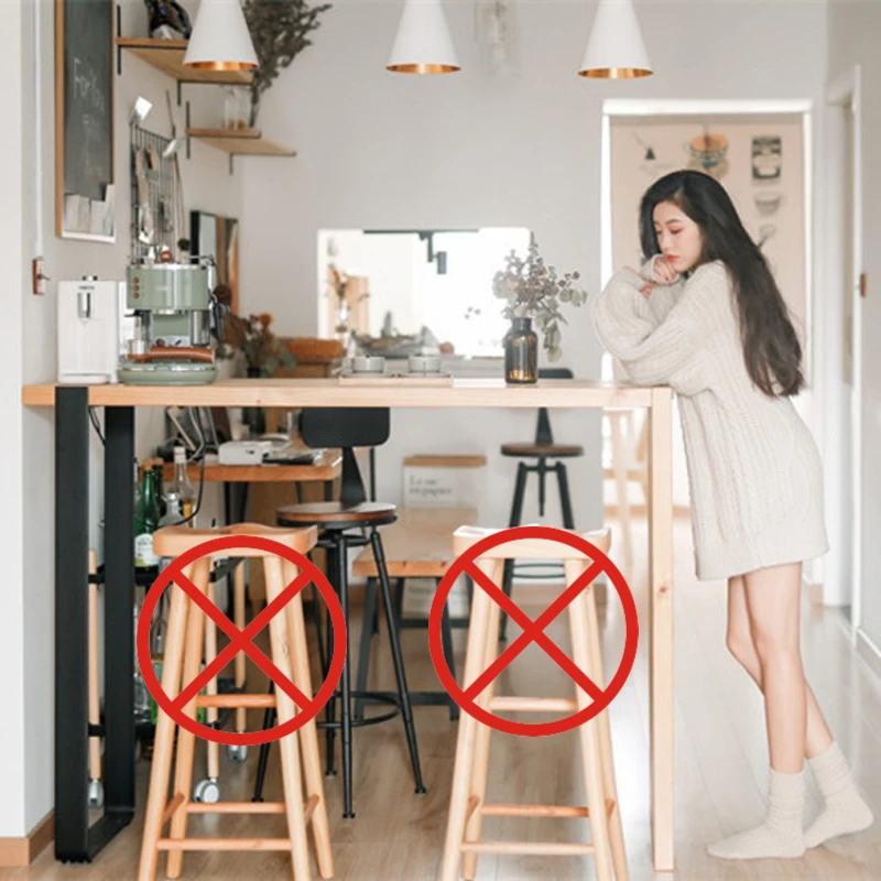 

Минималистичный обеденный стол для небольшой квартиры, балкона, узкий барный стол, современный дизайн, мебель для бара художника, Baro Stalas XY40JBZ