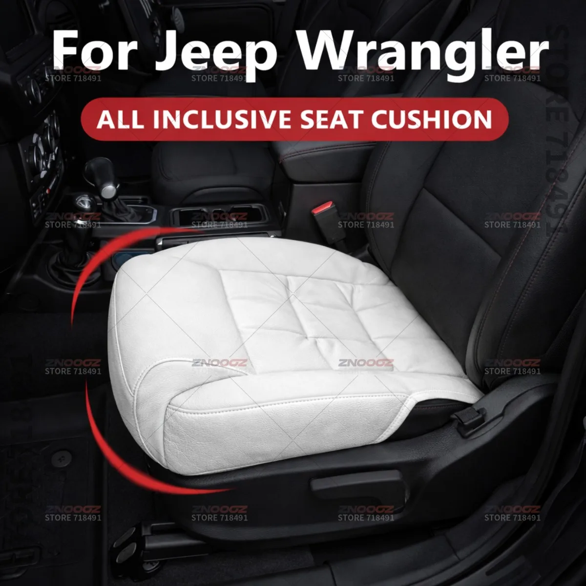 

Car Seat Leg Support Extension Seat Cover Memory Foam Extender Cushion Interior Accessories For Jeep Wrangler
