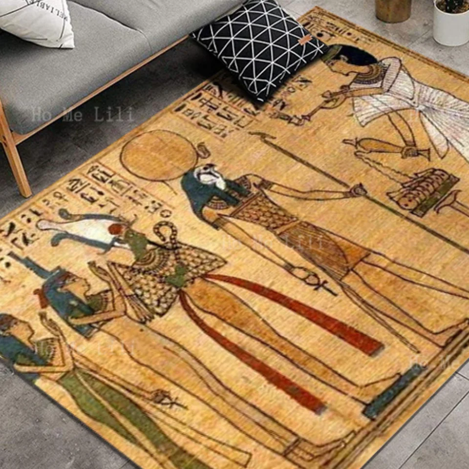 Maya And Indian Are Two Very Important Classical Cultures Non Slip Flannel Floor Rugs By Ho Me Lili