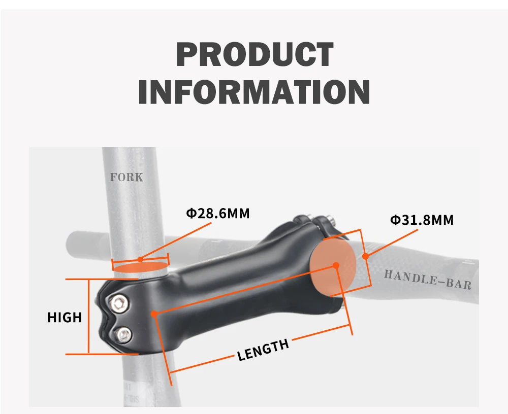 TOSEEK MTB Fahrradlenker-Vorbau 10 17 25 35 Grad Ultraleichter MTB Power Bike Mountain Road Fahrradlenker-Vorbau – Detail 6