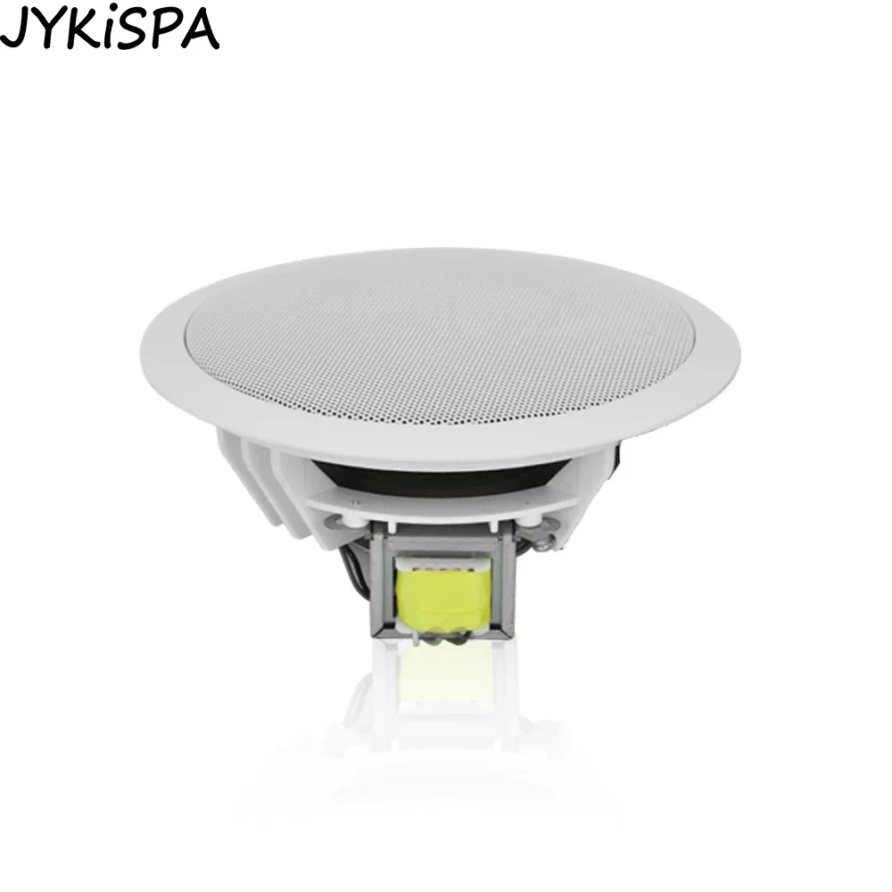 6inch Passive Ceiling Speakers 70V-100V Amplifier Speaker Stereo Sound Audio System Recessed Music PA Speaker for Bedroom