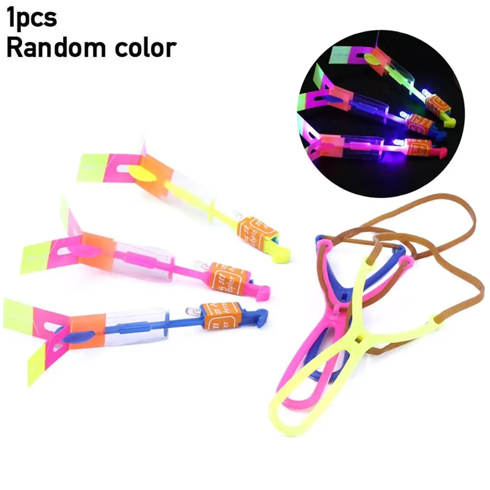 10-50Pcs Catapult Slingshot Glowing Arrows LED Lights Flashing Dragonfly Glowing Children's Party Toys Gifts Illuminate Sky