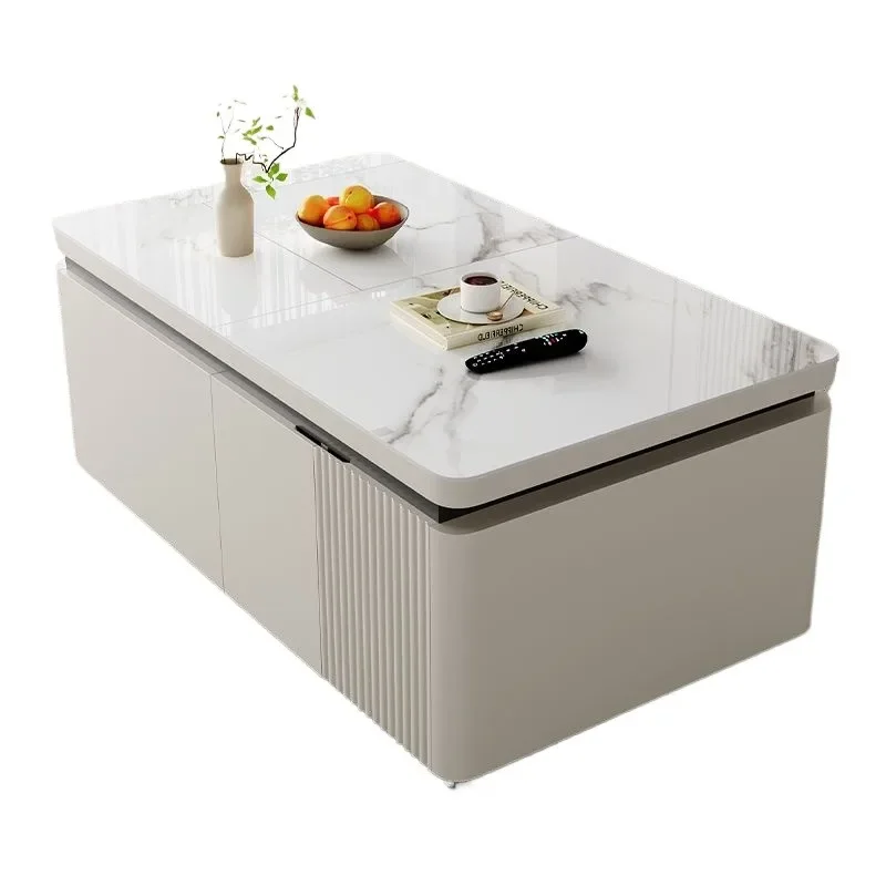 & Italian Luxury Premium Coffee Table Storage Living Room Side Clear Coffee Table Nordic Display Design Floor Room Home Furnitur