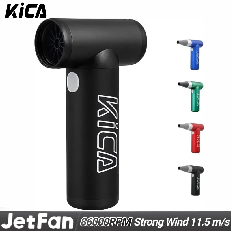 

Kica Jetfan Portable Air Blower 86000RPM Mini Turbo Fan, Aluminum Air Duster for Camping, Hiking, BBQ, Outdoor & Travel Tool