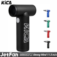 Kica Jetfan Portable Air Blower 86000RPM Mini Turbo Fan, Aluminum Air Duster for Camping, Hiking, BBQ, Outdoor & Travel Tool