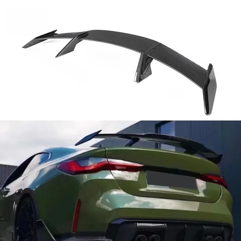

High Quality for M3 M4 G80 G82 2021+ MP Side Skirts Real Carbon Fiber Rear Spoiler Tail Wing Car Parts
