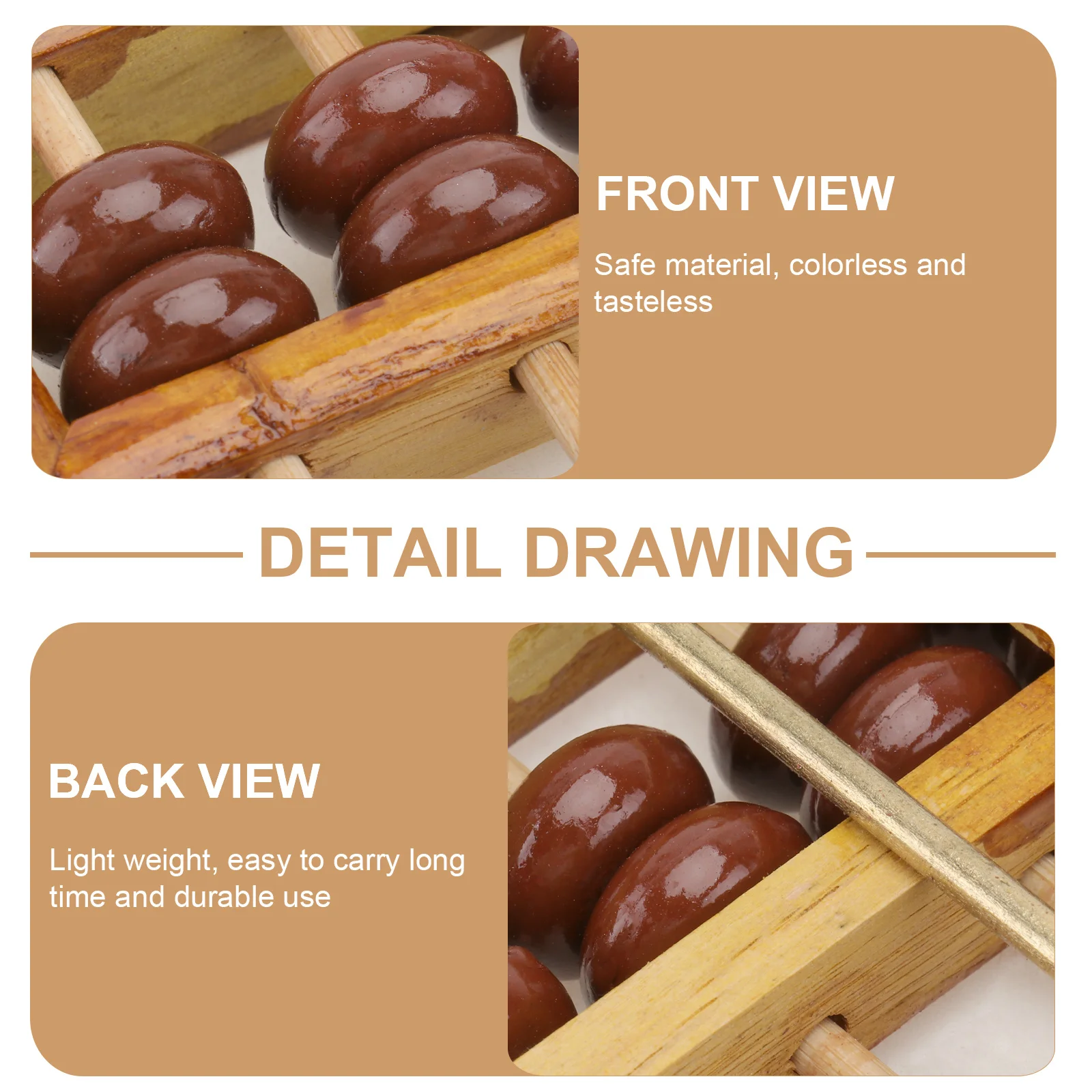 

13 Rods 7 Beads Educational For Kids Mental Arithmetic Training Math Learning Tool Students Solid Wood Abacus Arithmetic Brain