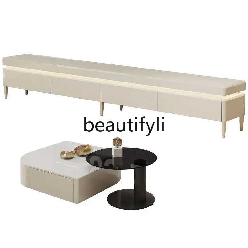 

Floor-standing TV Cabinet for Living Room, Home Use, Light Luxury, High-end Feel, Cream Style TV Cabinet