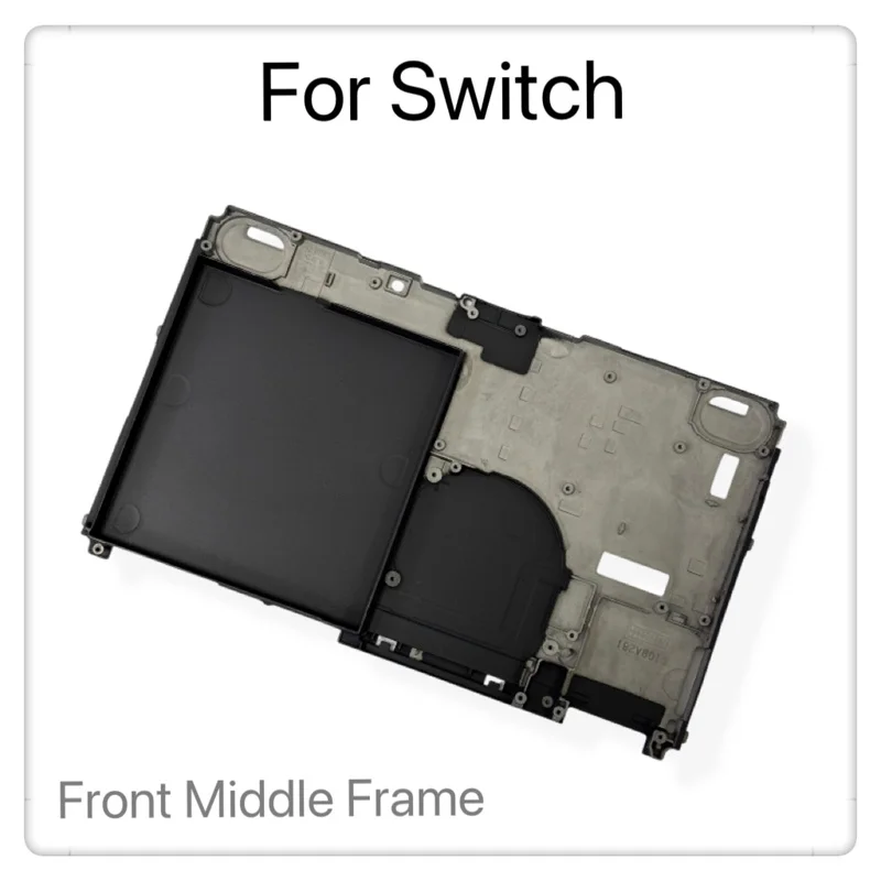 الإطار الأمامي غطاء معدني متوسط لنينتندو سويتش NS سويتش لعبة وحدة التحكم حامل البطارية غطاء تبديد الحرارة