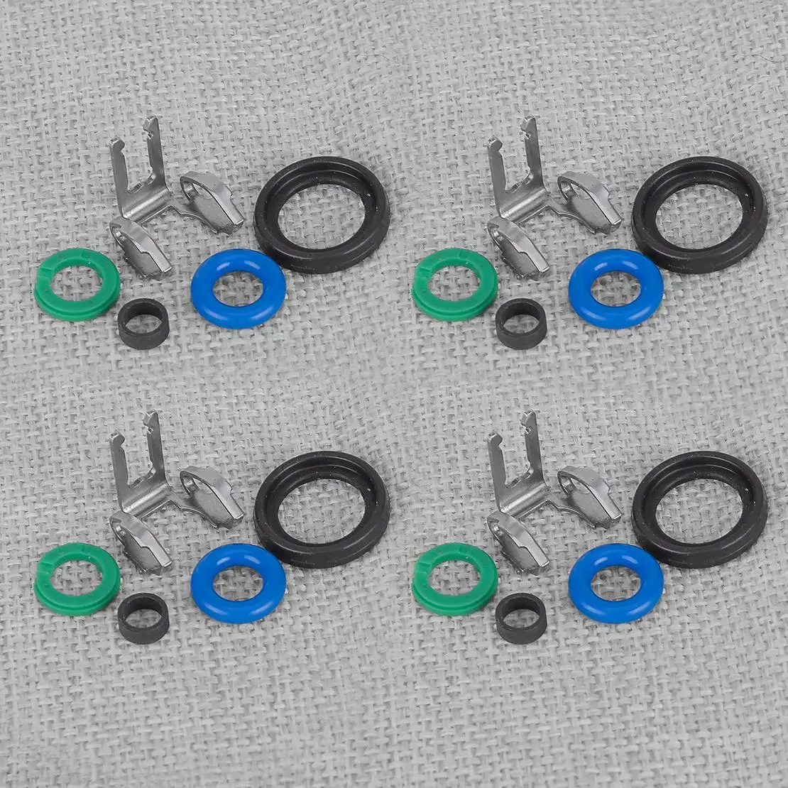 

353112G700 353122G700 4 Sets Fuel Injector Repair Seal Kit 353132G700 Fit for Hyundai Santa Tucson Kia Optima Sportage 2.4L