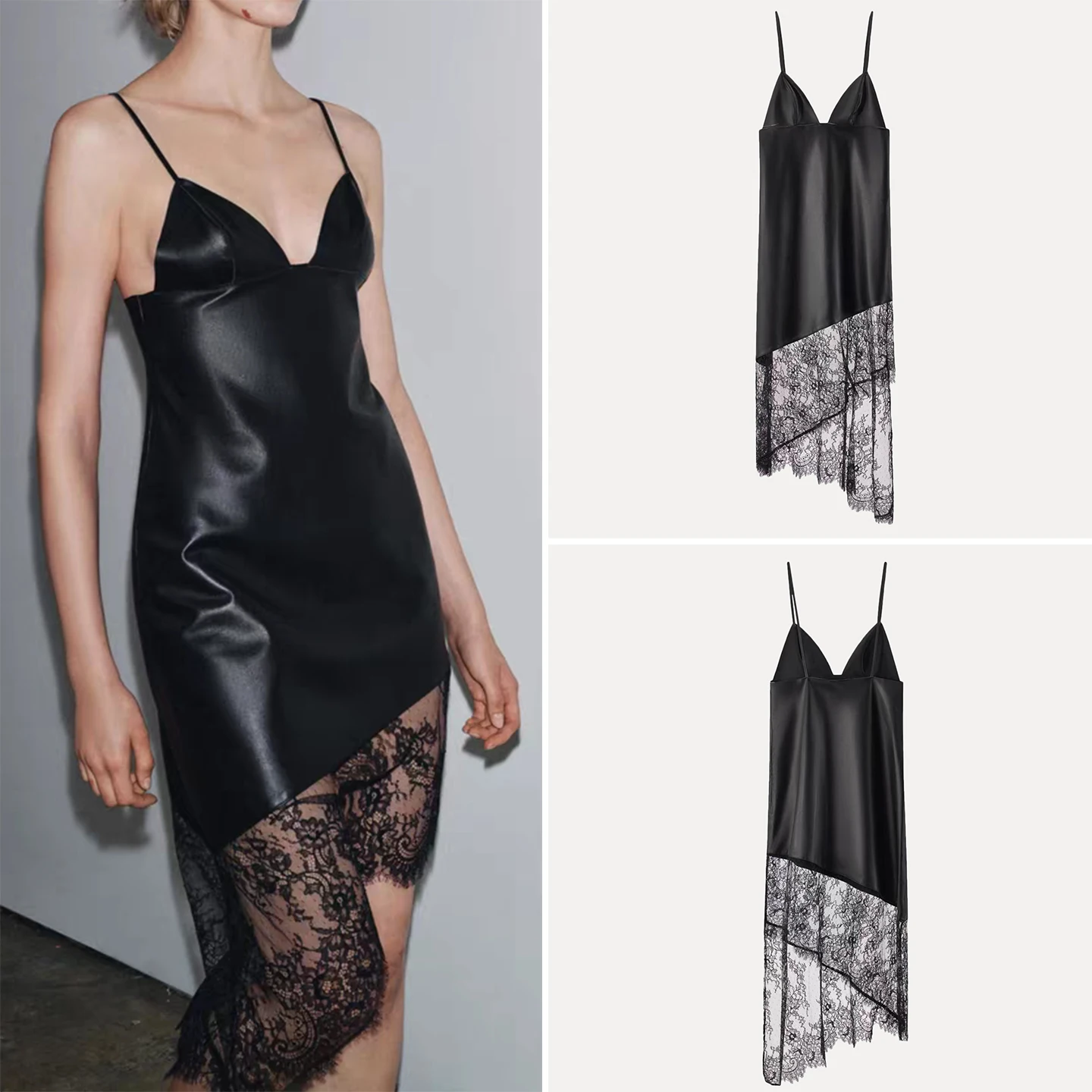 Ele dentelle peau sangle Dr Z femmes Faion 2025 nouveau Sle chic Dr pour dames Svel coupe ajustée