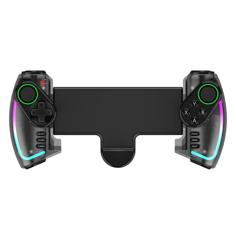 PG-9777S Bluetooth Gamepad For Nintendo Switch Android iOS iPad PC With RGB Light Linear Vibration Stretchable Controller