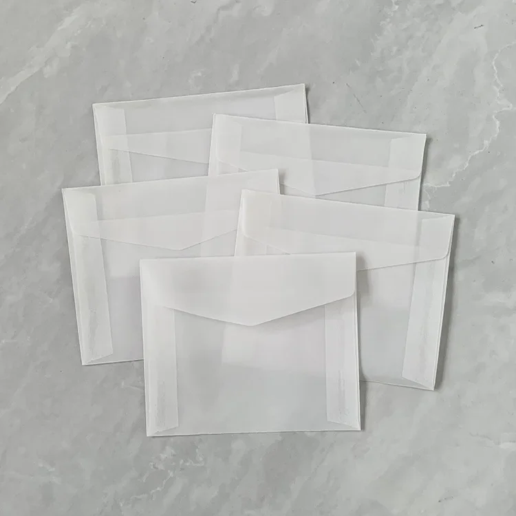 Enveloppes Translucides pour InPorter de Mariage, Coupe Européenne, Papier Acide Furique, Fournitures d'Affaires, Prend en Charge le Stockage Tbox, 50 Pièces/Lot