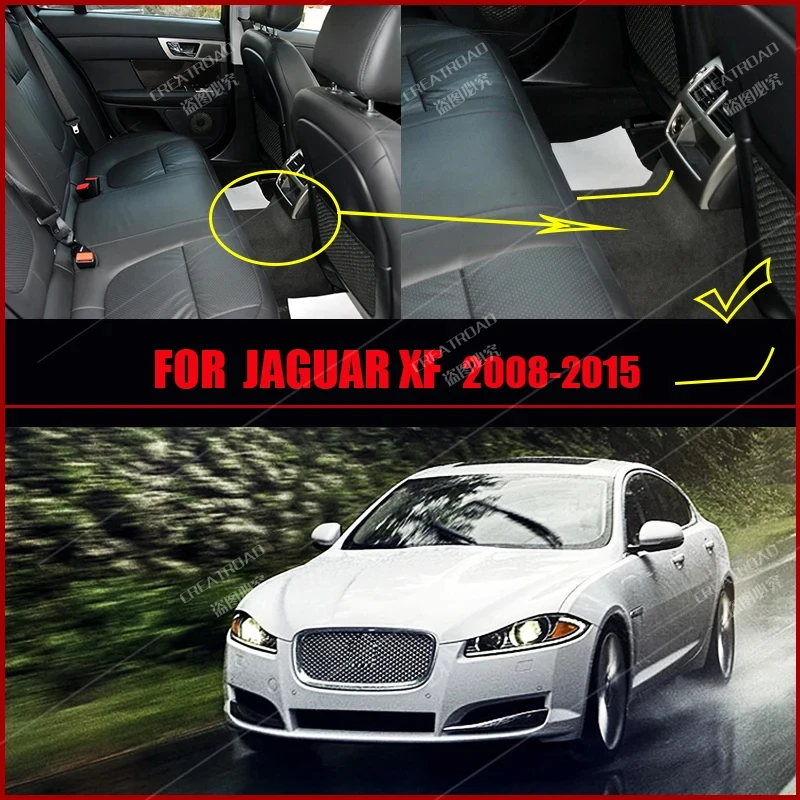 Double Layer Car Floor Mats For Jaguar XF 2008 2009 2010 2011 2012 2013 2014 2015 Custom Auto Foot Pads Carpet Accessories