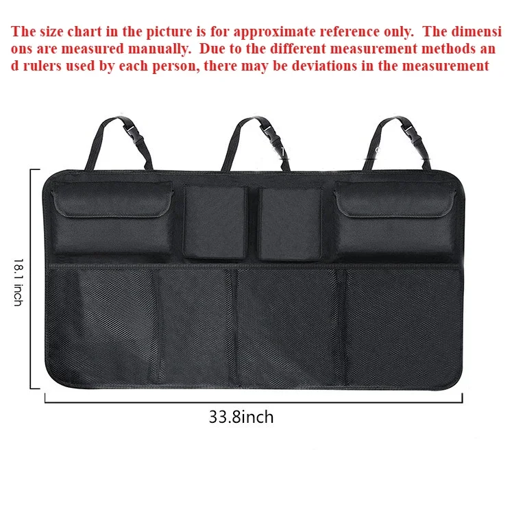 أكياس تخزين صندوق السيارة، أكياس تعليق مسند الظهر للمقعد الخلفي للسيارة suv، أكياس شبكية، صناديق تخزين السيارة، ملحقات أكياس التخزين #6