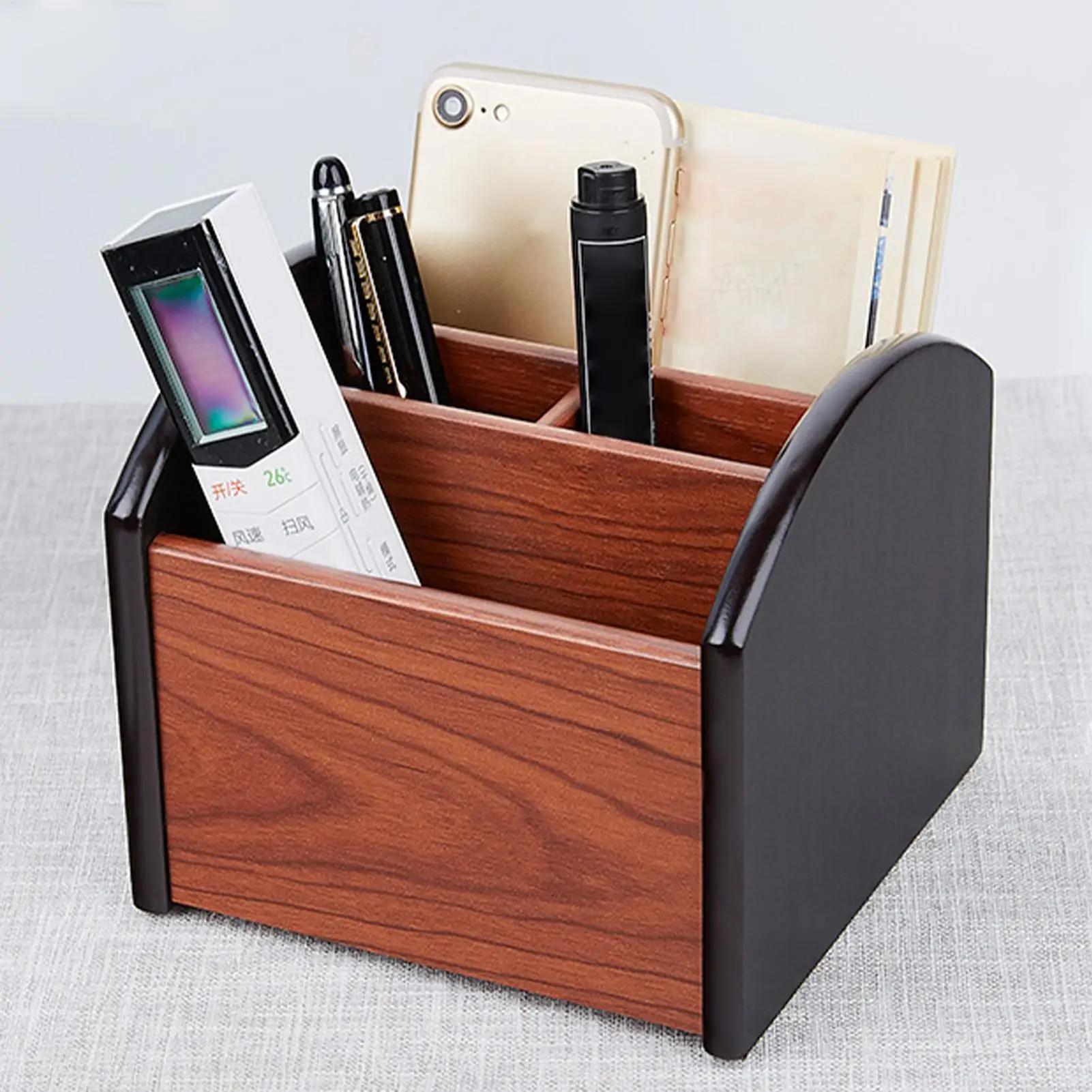

Настольный органайзер, деревянный держатель для карандашей с несколькими отделениями, офисная организация для стола, канцелярские принадлежности, маркеры
