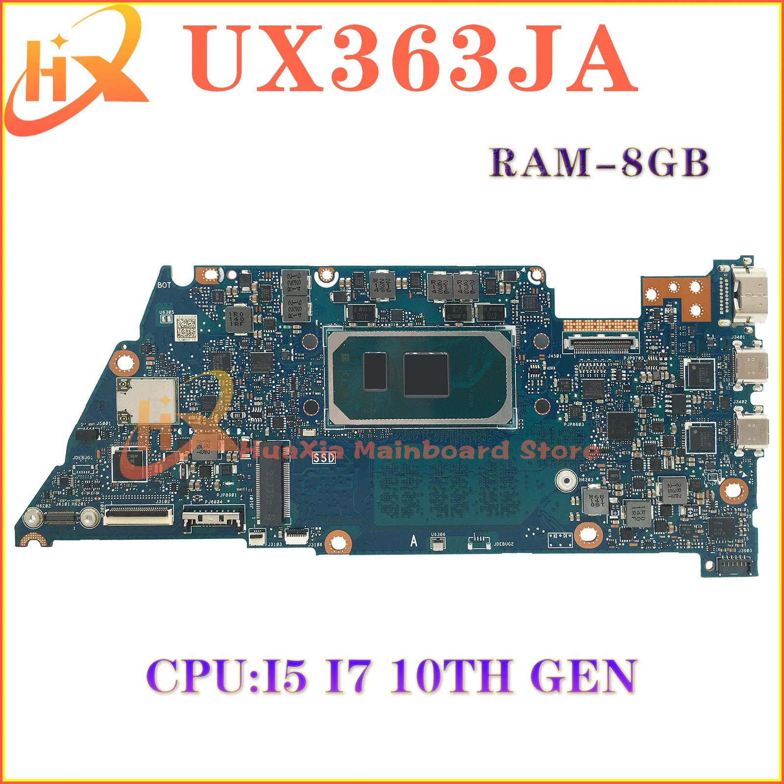 

KEFU UX363JA Mainboard For ASUS Zenbook Flip 13 UX363 BX363JA RX363JA UXF3000JA Laptop Motherboard I5 I7 10th Gen 8GB/RAM