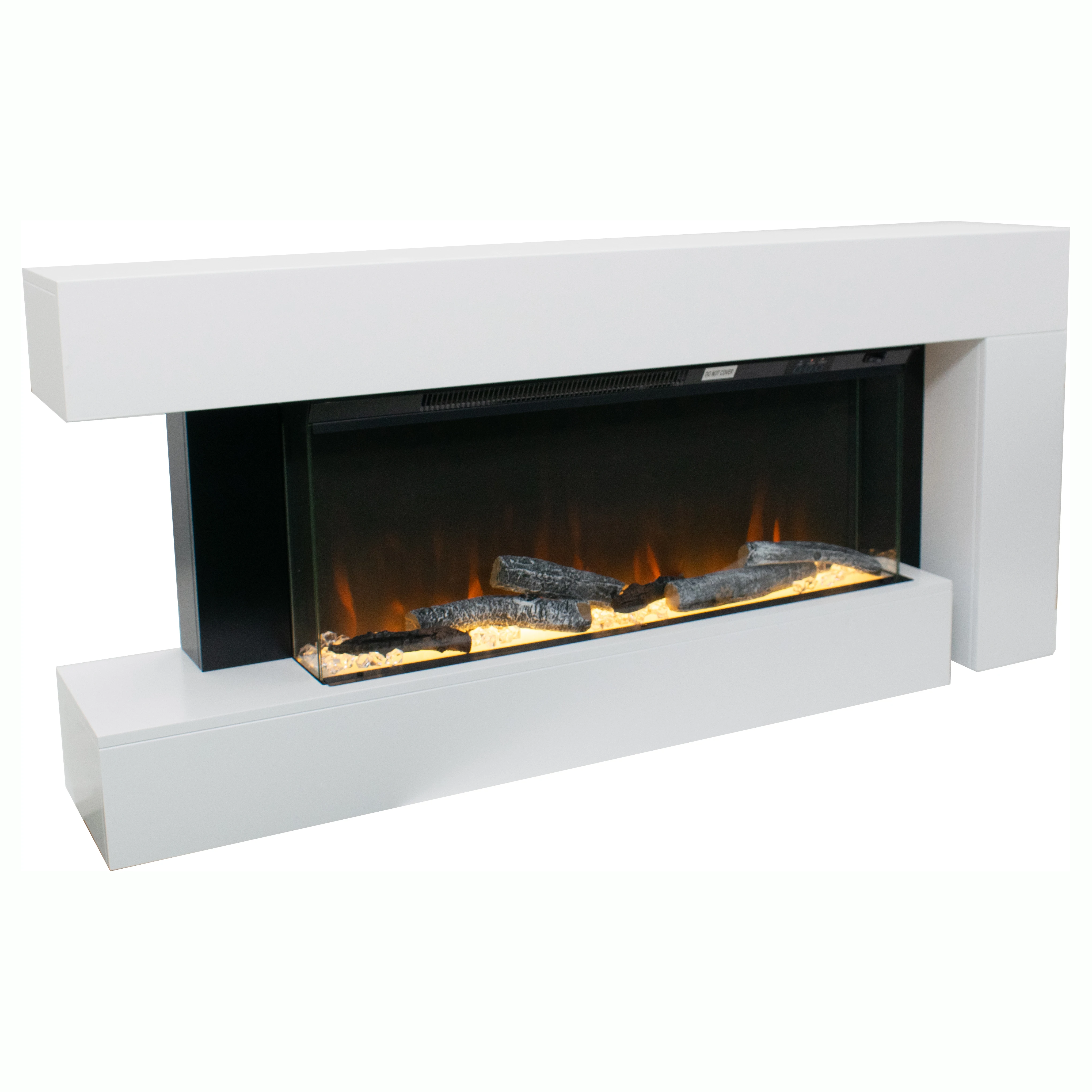 Airo Wall Mounted Metal Electric Fireplace with Realistic Flame Effect Energy-Saving & Overheating Protection for Hotel Use