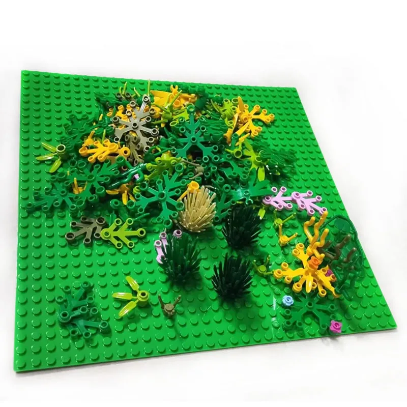 

Creative Garden Plants Jungle MOC Building Blocks Tree/Flower/Grass Educational Toys Kids DIY Bricks Gifts Compatible Base Plate