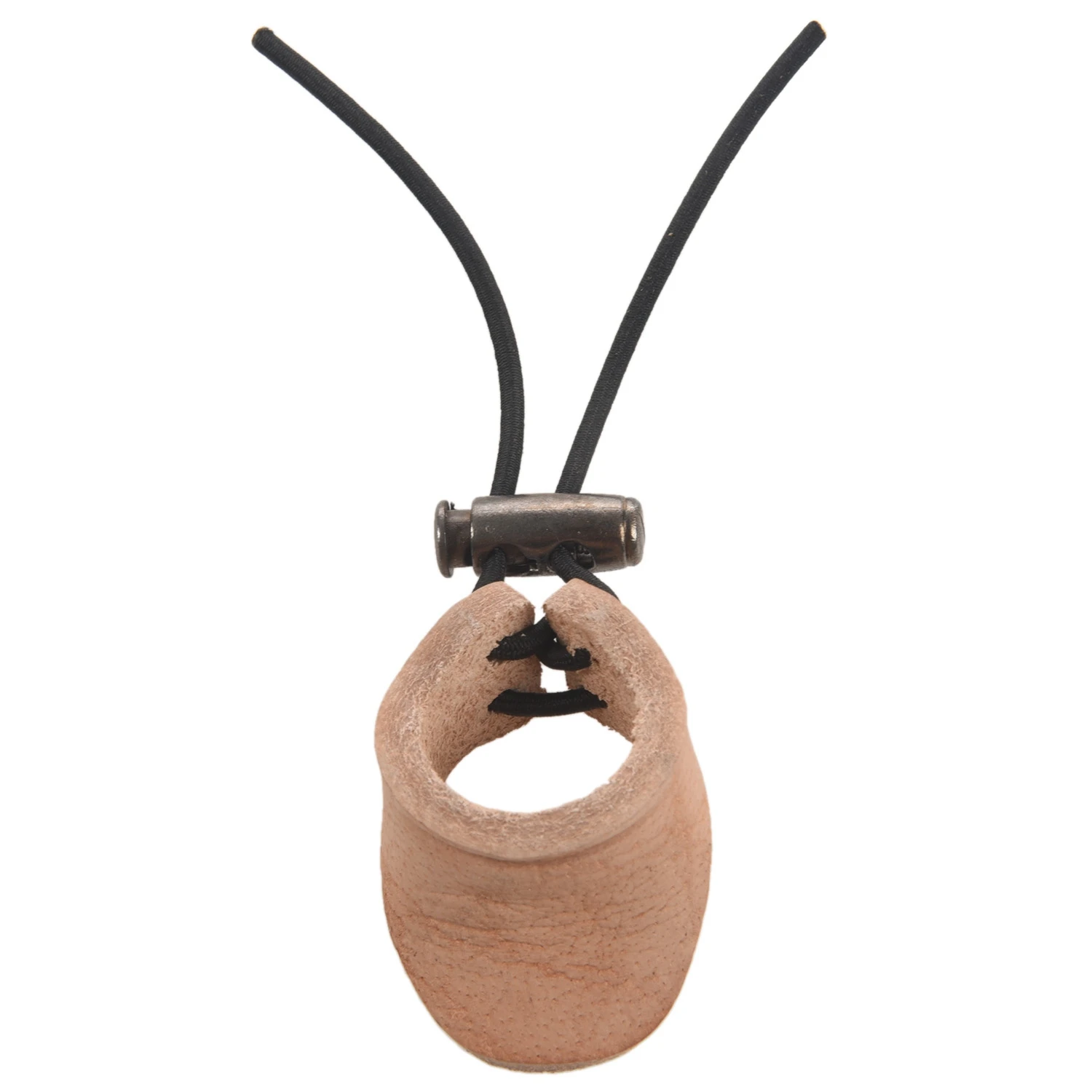 

-A96P Thicken Cow Leather Thumb Finger Tip Protector Guard Ring Tab Leather Hunting Practice Archery Pull Bow Glove New