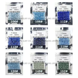 Synthetic Spinel Small Size Blue Green Gemstone Round Brilliant Cut Gems For Jewelry High Quality Waxable inlay
