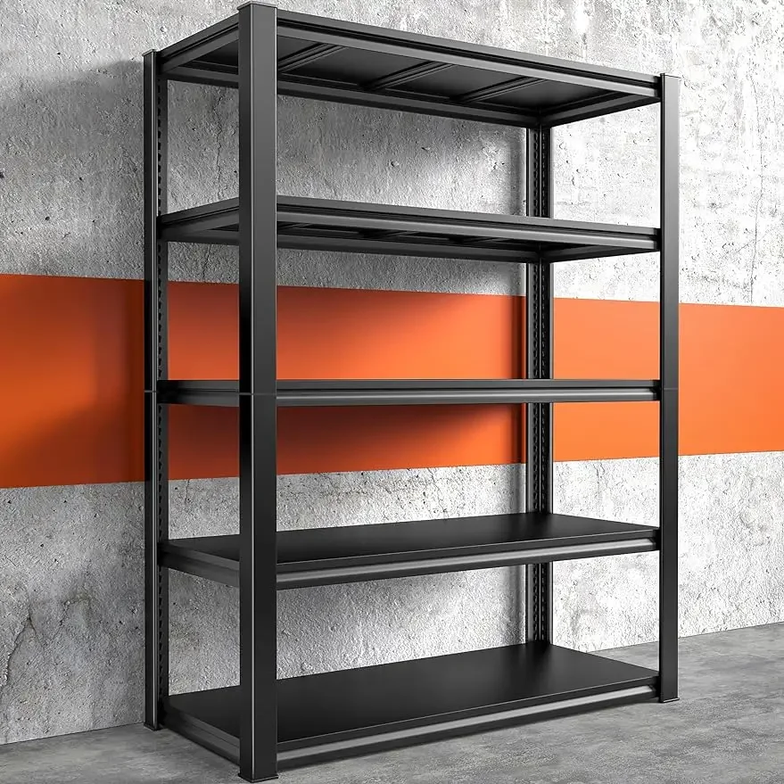 

Raybee Garage Shelving Heavy Duty Storage Shelves Load 2050LBS Adjustable Heavy Duty Shelving Unit Industrial Metal Shelves for