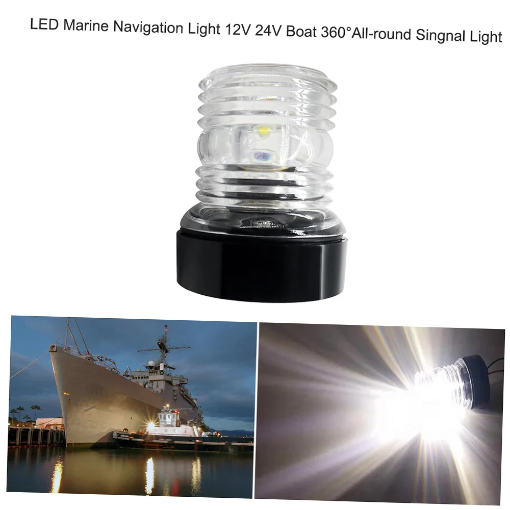 LED Marine Navigation Light 12V 24V Boat 360°All-round light Marine Boat Singnal Light Perfect for Pontoon Skeeter Power Boat