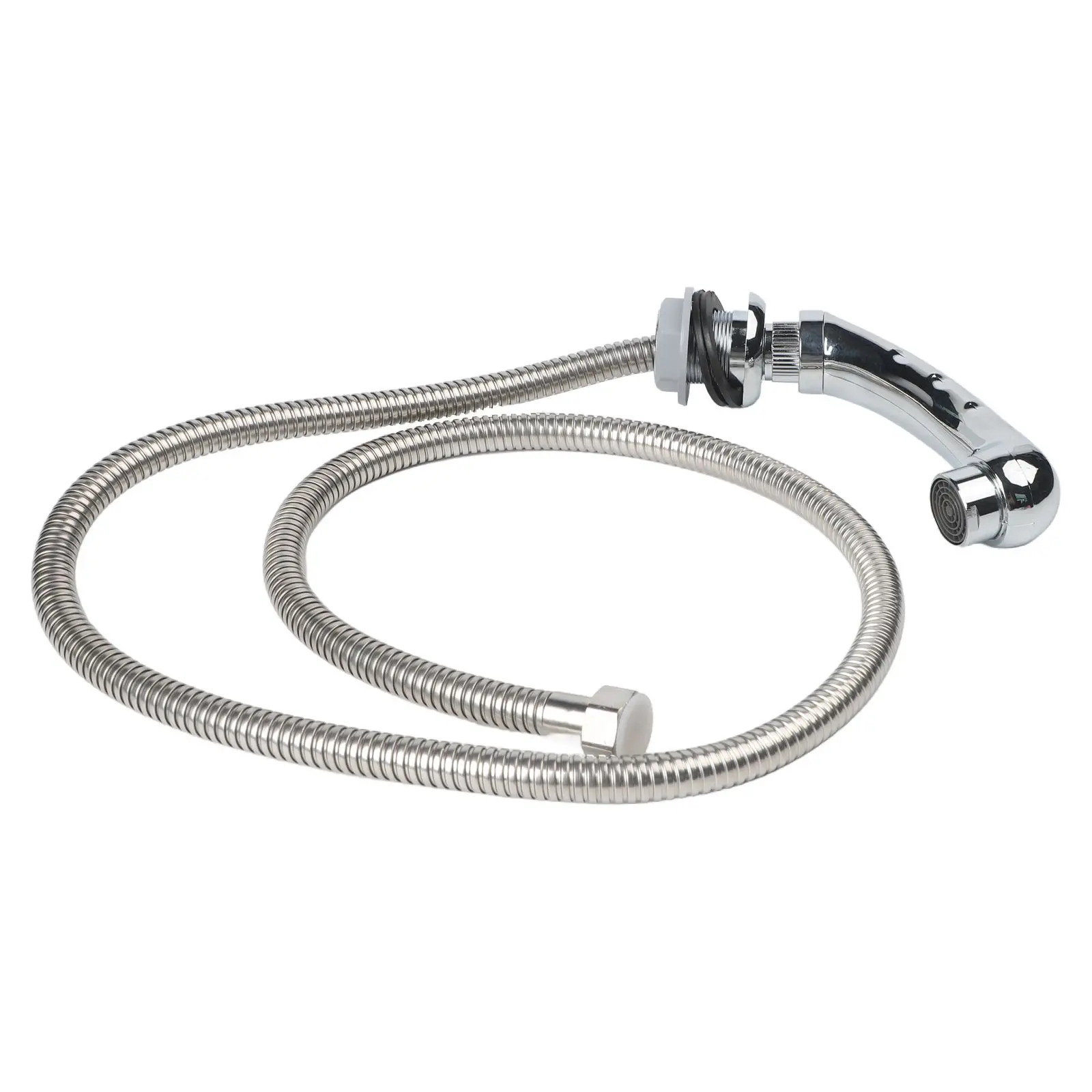 

Chrome Mixer Tap and Hand Shower Kit for Shampoo Chair with 80cm Mixer to Hose Connection and 136cm Total Length