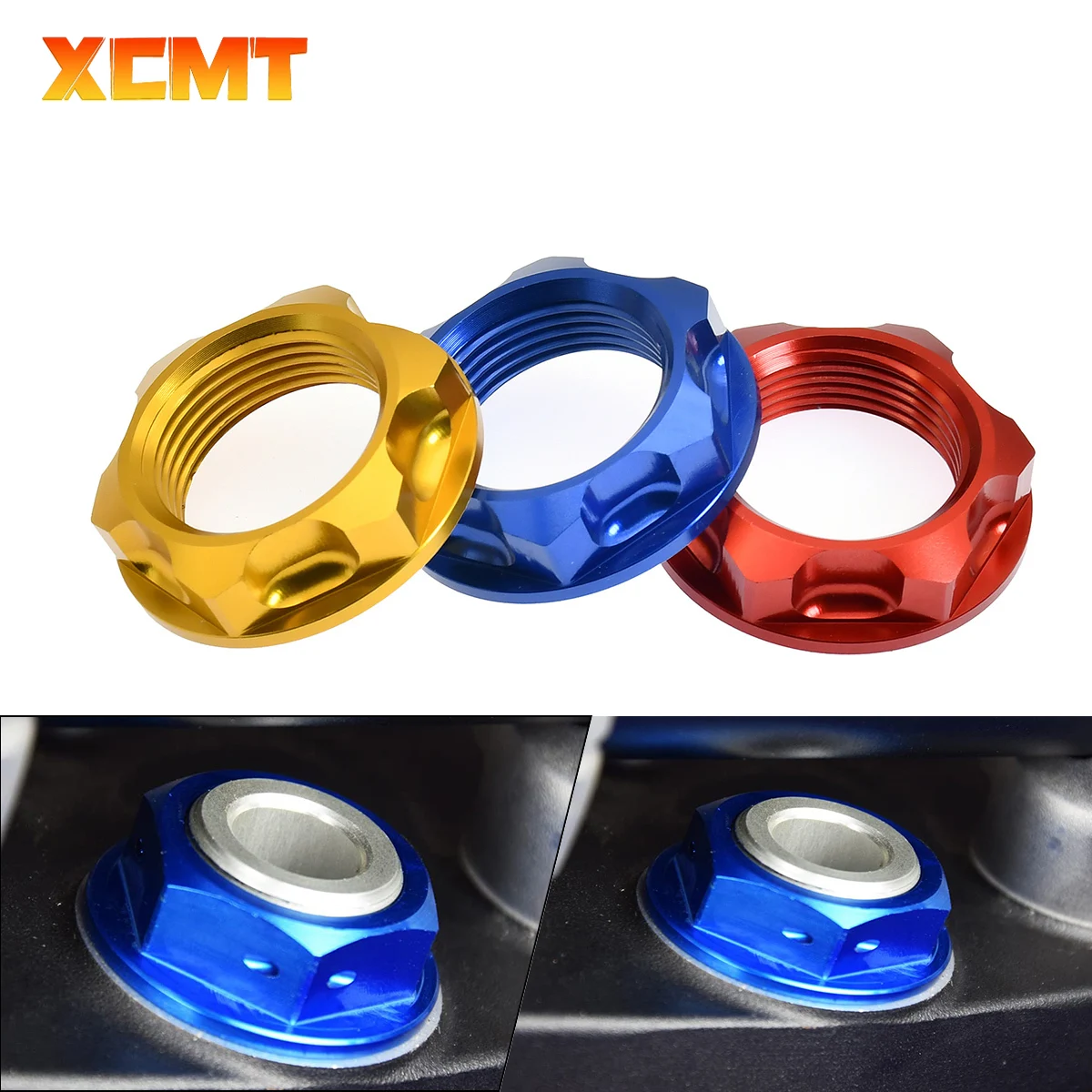 CNC Steering Stem Top Yoke Nut For Yamaha YZ250F YZ450F YZ125 YZ250 YZ400F YZ426F YZ125X YZ250X YZ250FX YZ450FX WR250F WR450F YZ