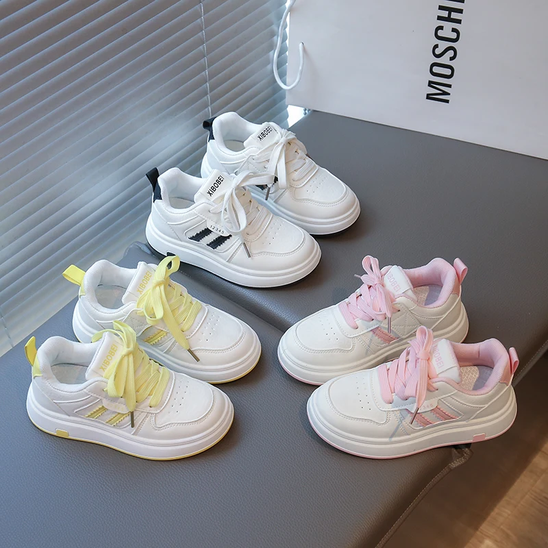 

Kids Casual Shoes Soft Bottom Comfortable Children Sneakers Breathable 2025 Spring Autumn New Girls Running Shoes Non-slip