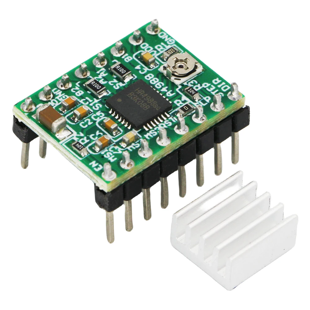 3D Printer StepStick Parts A4988 Stepper Motor Driver Module with Heat Sink Carrier Reprap RAMPS MKS GEN V1.4 Compatible Arduino