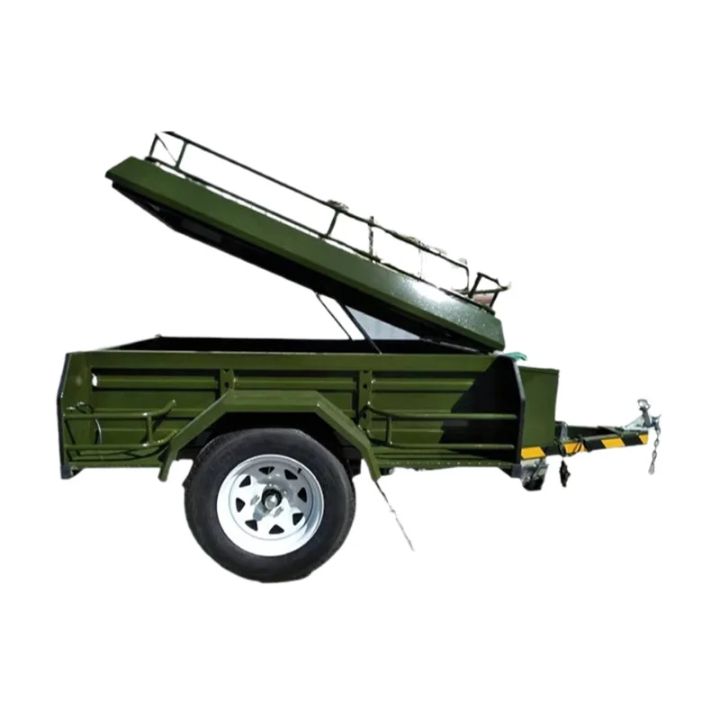 Off Road 4x4 Pickup Truck Camper Reiseanhänger mit Dachzelt Aufbewahrungsbox Outdoor Overland Camping