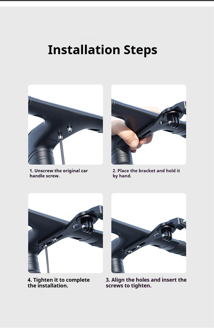 GUB MTB Rennrad-Lichthalterung aus Aluminiumlegierung, Drehbare Fahrrad-GPS-Halterung, Unterstützt 360-Grad-Kamera für Mountainbikes & Rennräder – Detail 10