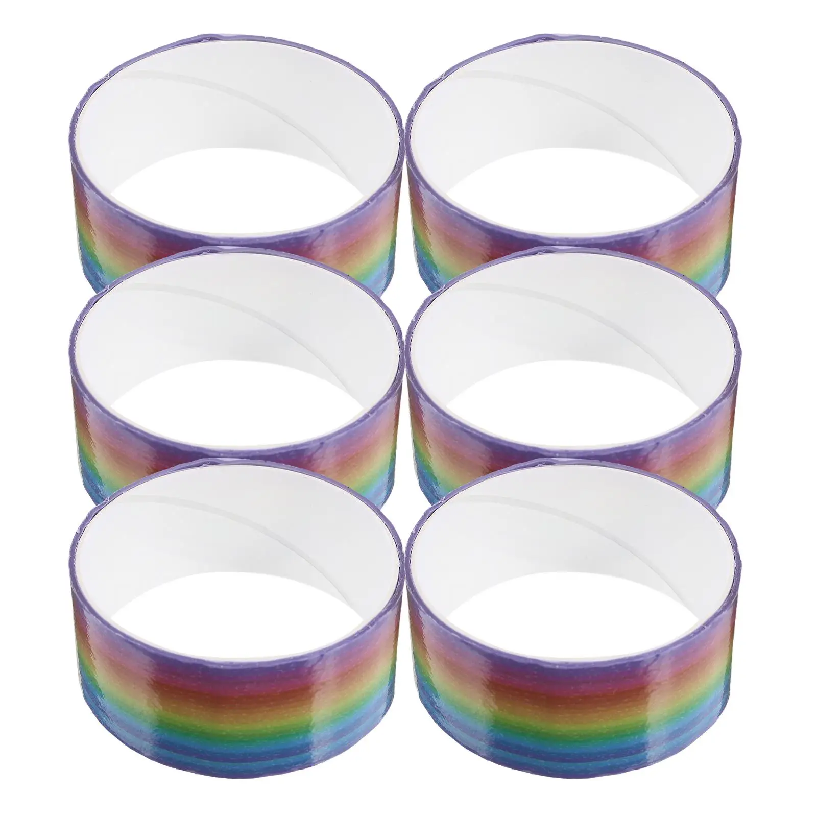 6 ロールテープボールクラフト DIY 面白い DIY カラフルなテープ粘着工芸品再利用可能な長時間粘着ボールテープアプリケーション