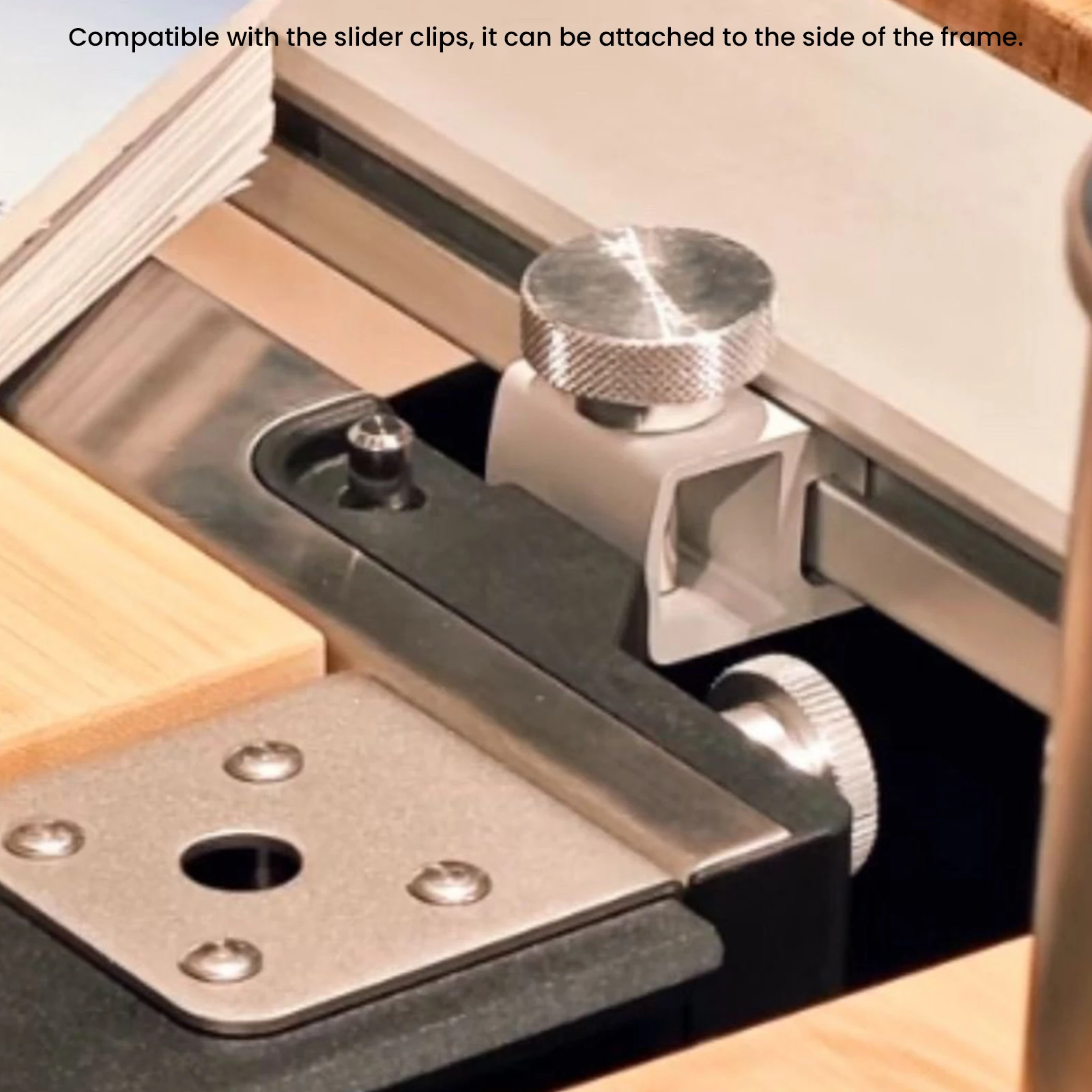Conectores de Mesa en Forma de U para Snow Peak IGT, Accesorios de Camping, Hebillas Deslizantes de Aleación para Rieles, Acero Inoxidable, Portátiles
