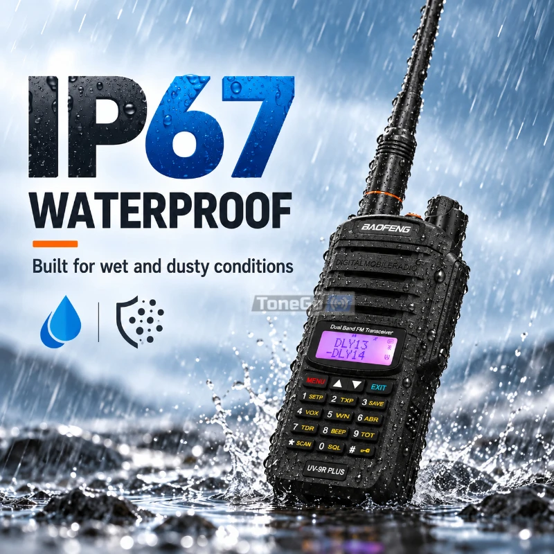 Baofeng UV-9R Plus Walkie Talkie IP67 Waterproof GMRS DIY Repeater Channel Type-C Charging NOAA 128CH Long Range UV-9G Ham Radio