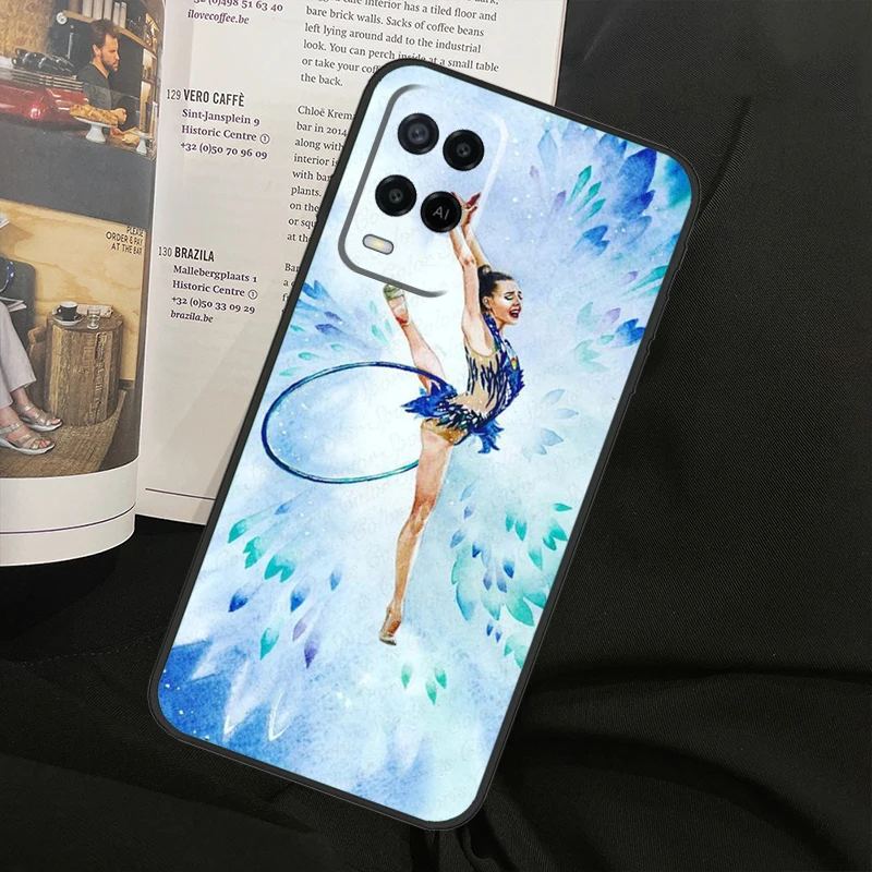 Gymnastics Oil Painting For OPPO A57s A54s A53s A16 A76 A96 A74 A94 A5 A9 A31 A52 A72 A93 A15 A17 A57 A77 A78 Case