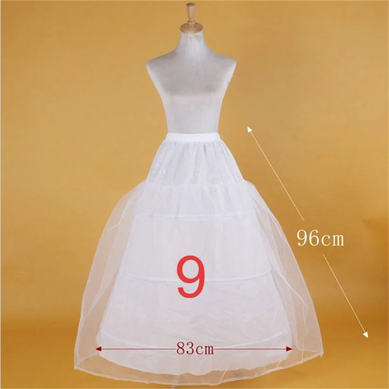 Puffy Bridal Wedding Petticoat Underskirt Prom 6 Hoop Crinoline Skirt Slip Fancy